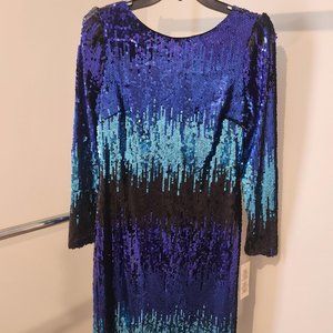 Nanette Lepore Ombre Sequins Dress, Size 8